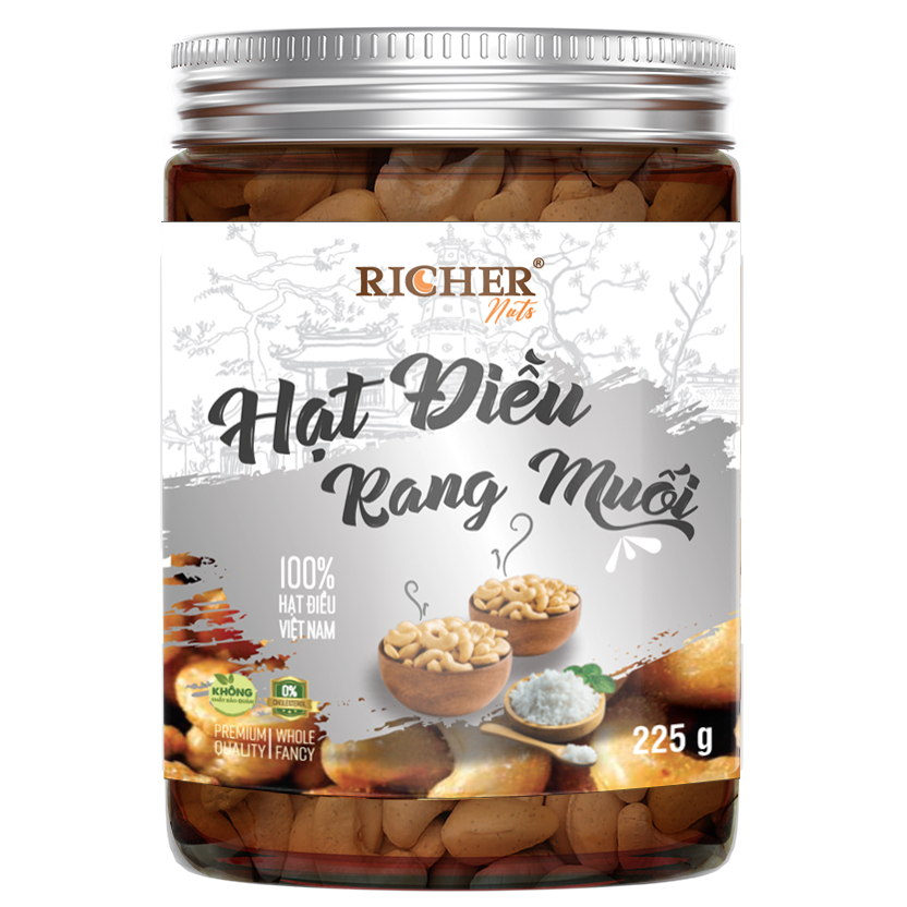 Hạt Điều Rang Muối A320 Richer Nuts ( 340gr, 285gr, 225gr)