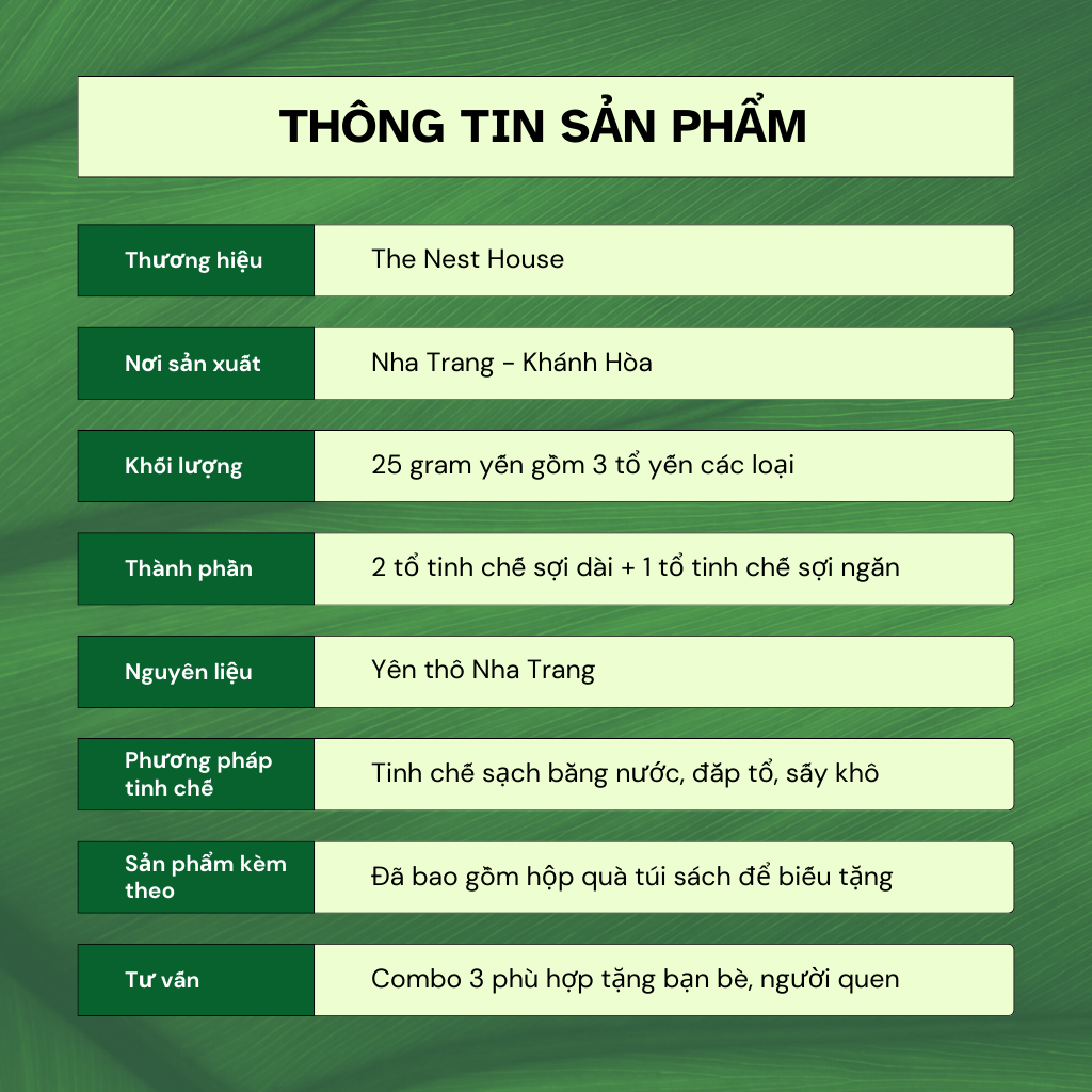 30 Gram Quà Tặng Yến Sào Cao Cấp The Nest House