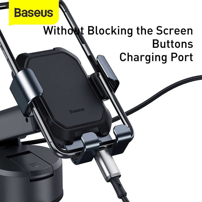 Giá đỡ điện thoại hiệu Baseus Tank cho xe hơi ô tô đế hút chân không đóng mở tự động thiết kế chắc chắn (giao màu ngẫu nhiên) - Hàng nhập khẩu