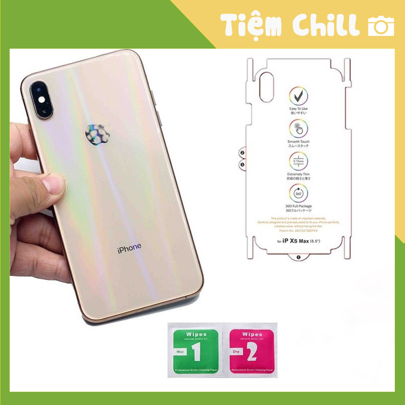 Miếng dán lưng PPF full viền 7 màu cho iphone