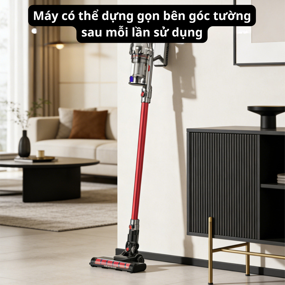 Máy hút bụi cầm tay Lumabella LB-63017 LOẠI SẠC PIN nhiều đầu hút, lõi lọc hepa lọc bụi mịn, dễ dàng vệ sinh - DELIYA HÀNG CHÍNH HÃNG