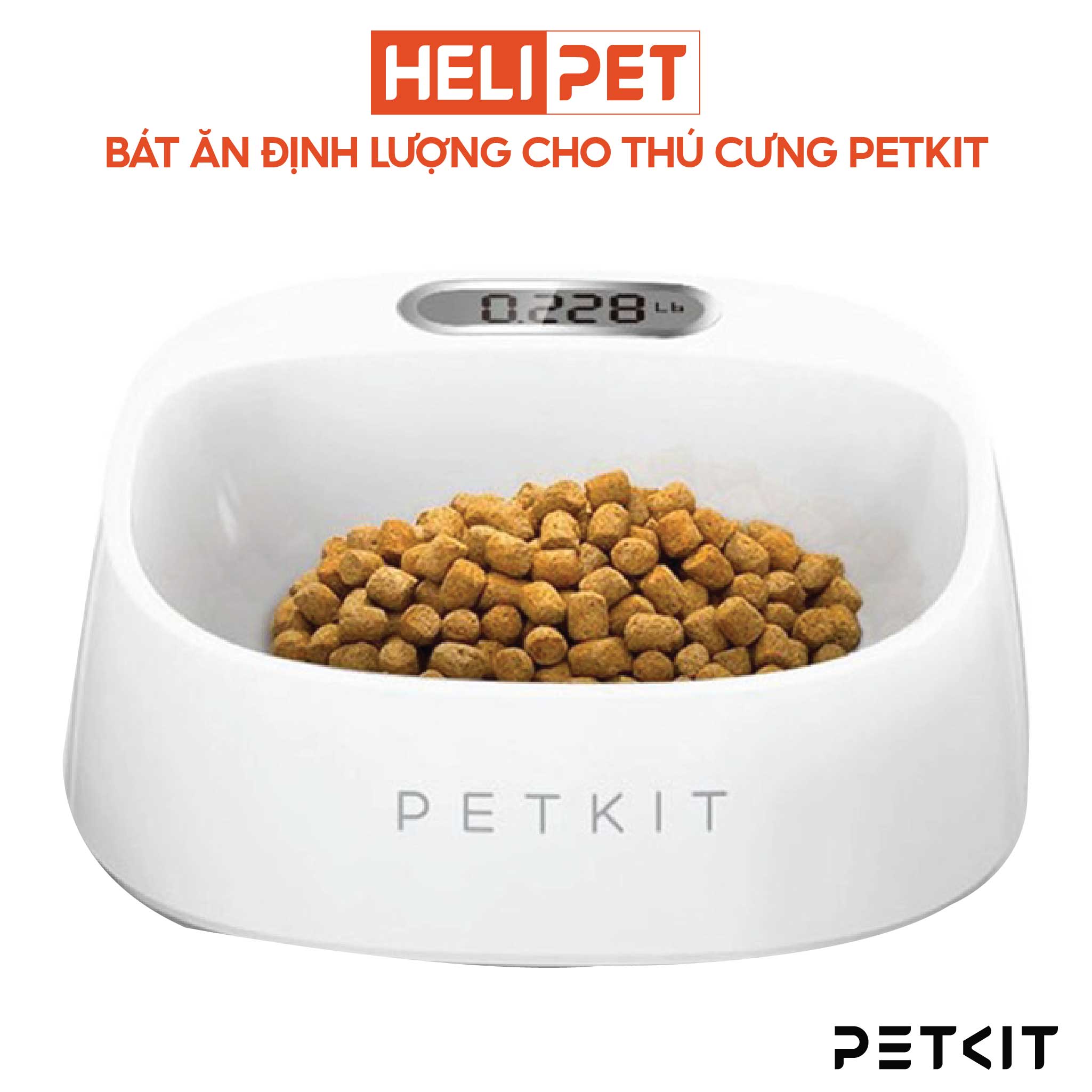 Bát Ăn Thông Minh, Chén Ăn Định Lượng, Cân Thức Ăn Cao Cấp, Kháng Khuẩn PETKIT - HeLiPet