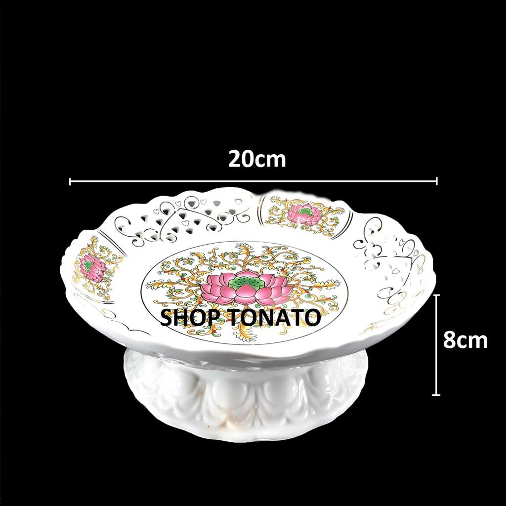 DĨA TRÁI CÂY SEN MÀU MỚI ĐƯỜNG KÍNH 17.5CM,20CM,22.5CM