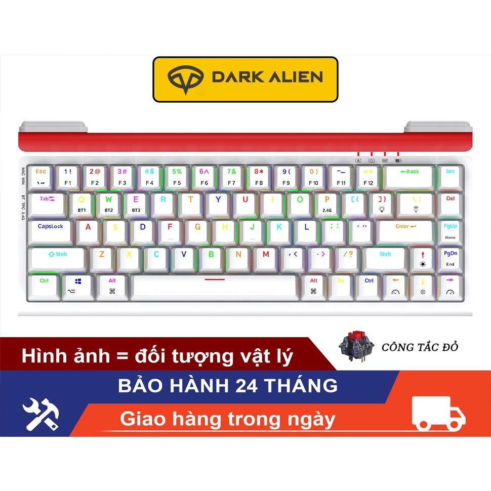 Bàn phím cơ Dark Alien K68 không dây Bluetooth Game Bàn phím 3 Chế độ Trò chơi đèn nền cơ học