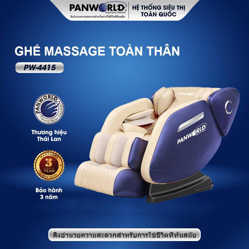 Ghế massage Panworld PW-4415 thương hiệu Thái Lan massage toàn thân cao cấp - Hàng chính hãng