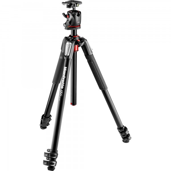 Bộ Chân Máy Ảnh Manfrotto 055 Alu 3-S Kit Ball Head Q2 - Chính hãng