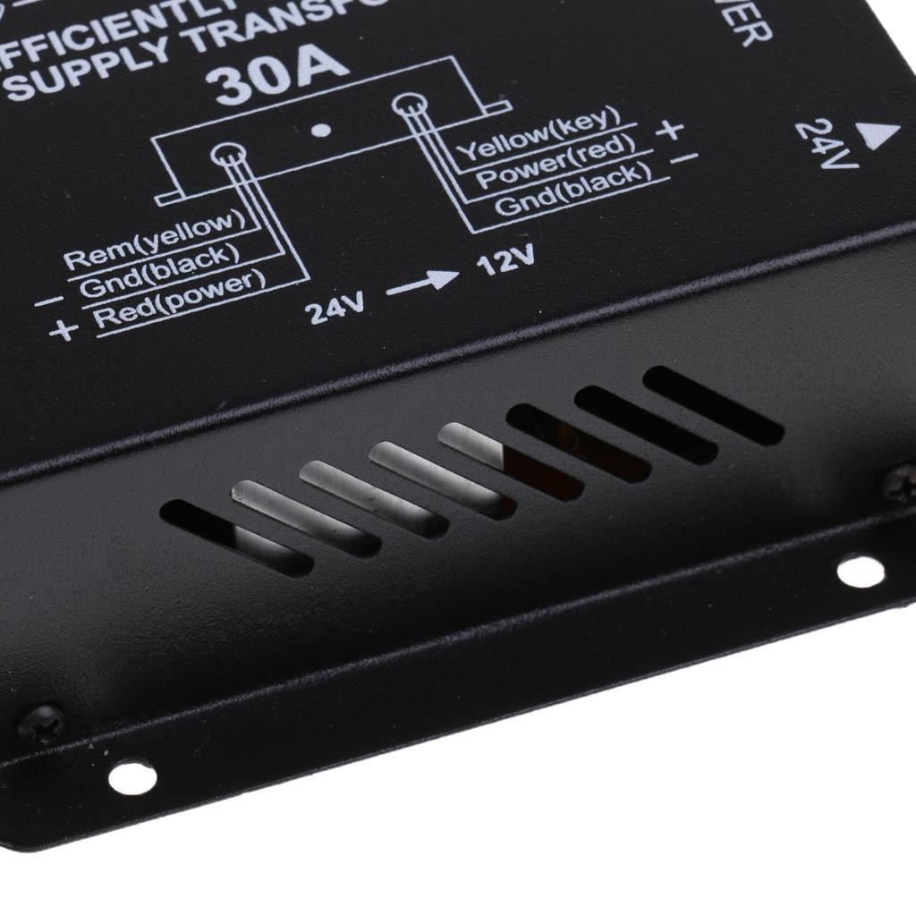 2x Car DC 24V to 12V 30A Power Supply Voltage Transformer Converter