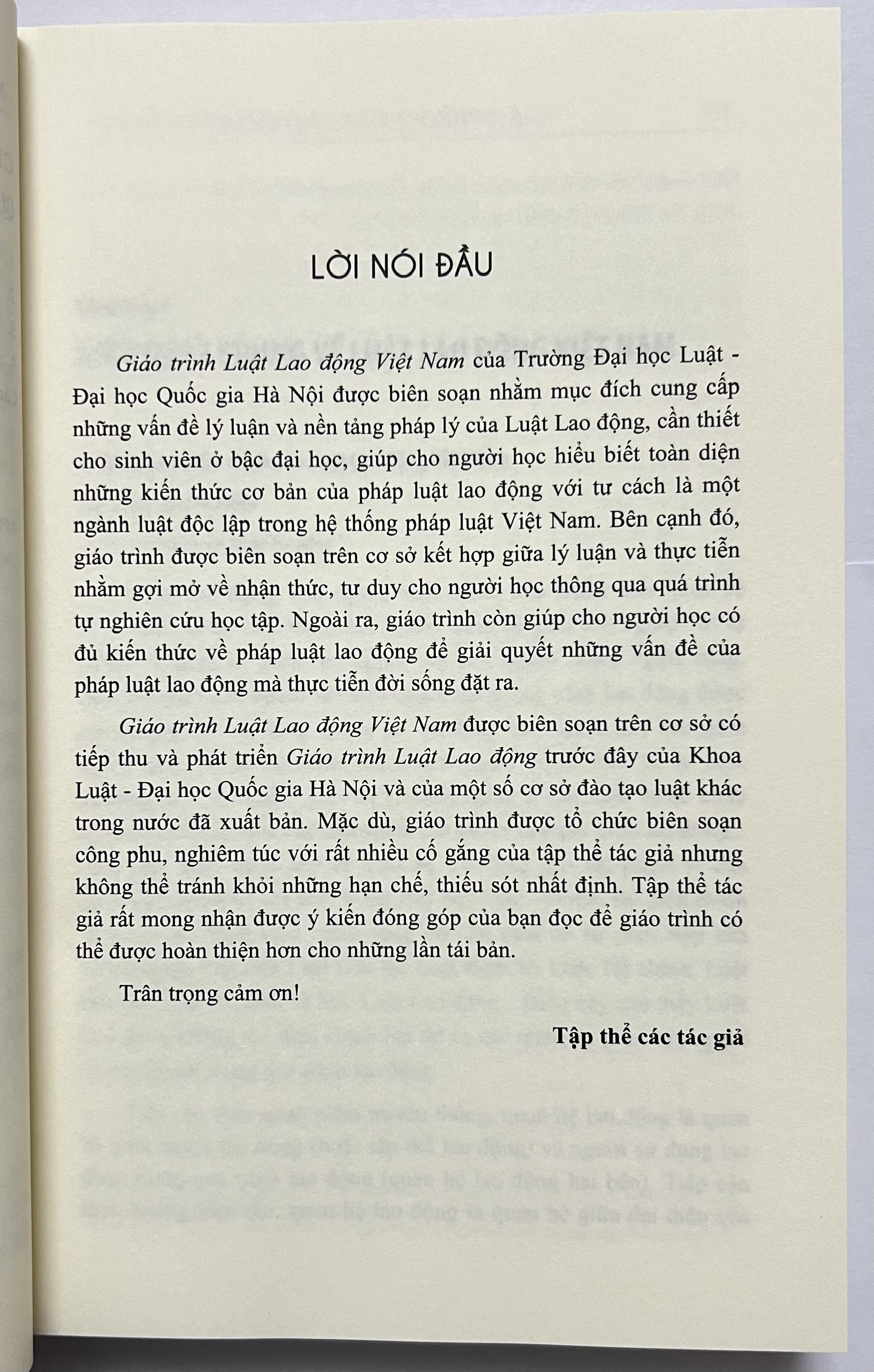 Sách - Giáo Trình Luật Lao Động Việt Nam