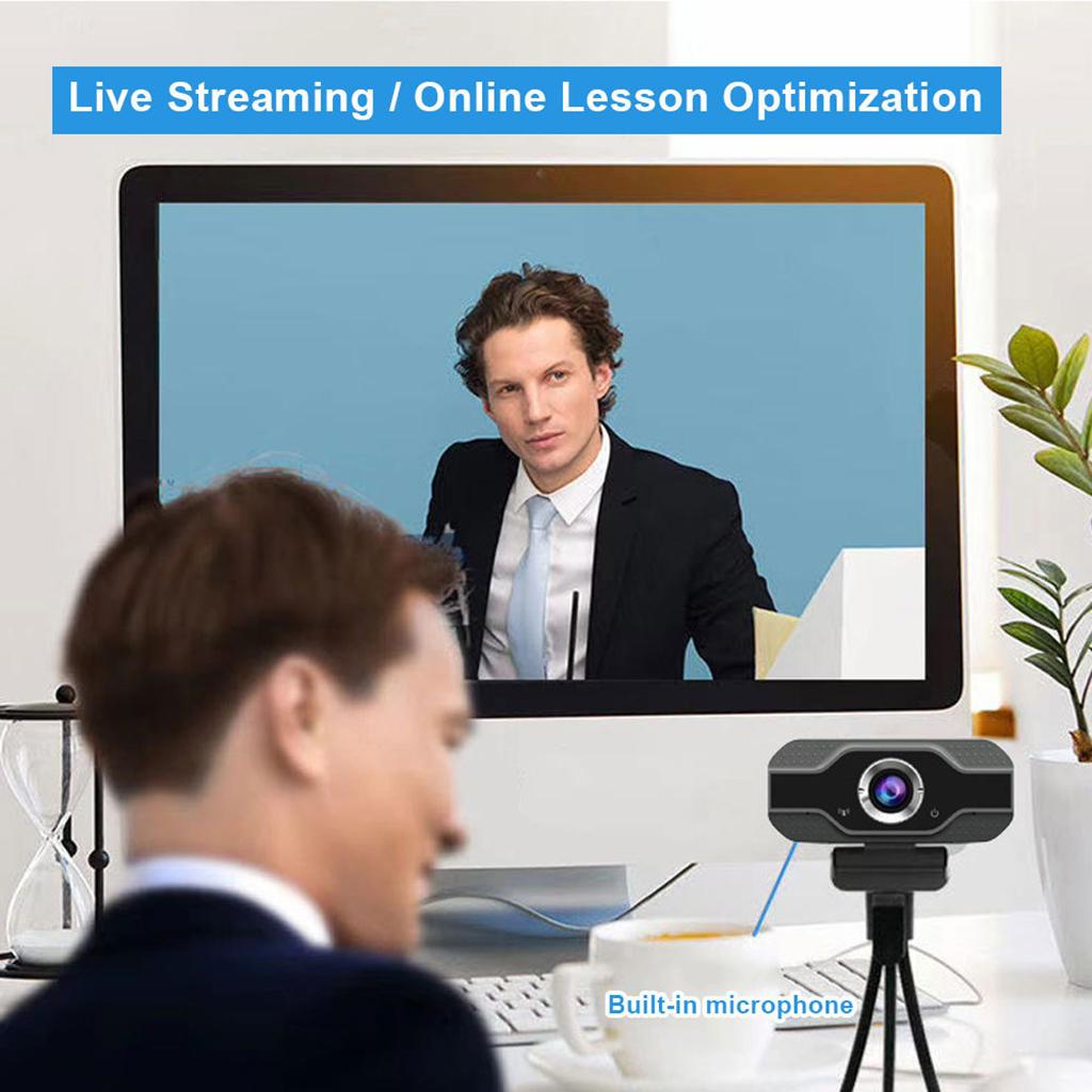 Webcam with Microphone HD Webcam Streaming Computer Web Camera USB Computer Camera for Mac Laptop Desktop Webcam