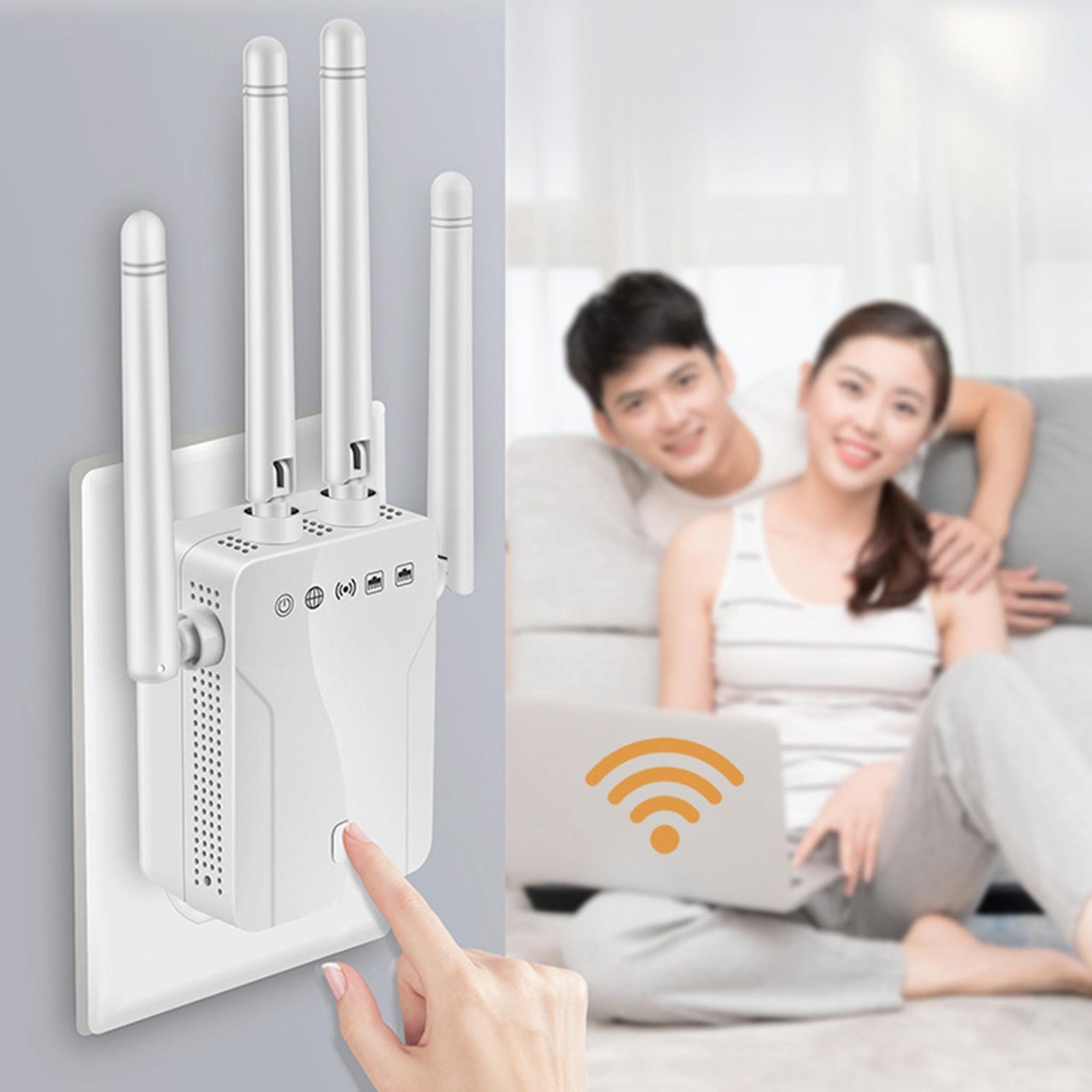 Wall Plug Dual-Band 2.4G 5G Wifi Repeater & Router Wireless Extender Booster