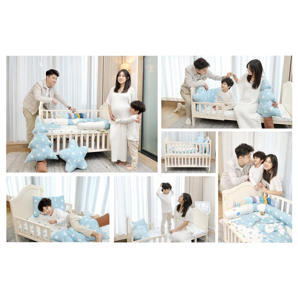 Giường cũi đa năng 10 in 1 cho bé RUNA KIDS gỗ thông tự nhiên cao cấp tiện lợi cho mẹ và bé