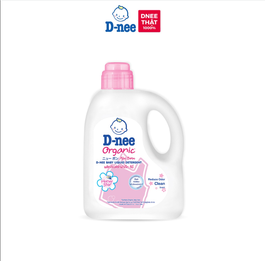 Dung Dịch Giặt Quần Áo Cho Bé D-Nee - Chai 960ml (Hồng)