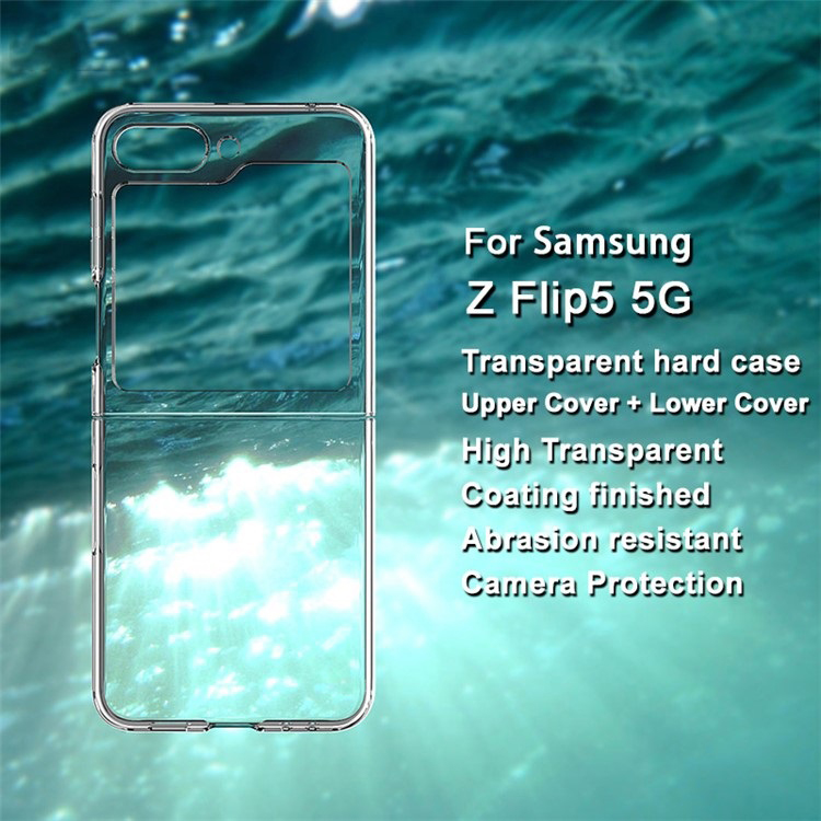 Ốp lưng trong suốt chống sốc cho Samsung Galaxy Z Flip 5 / ZFLip 5 5G hiệu Likgus Crystal - Bảo vệ toàn diện, chống sốc chống va đập, đệm khí 4 góc - Hàng nhập khẩu
