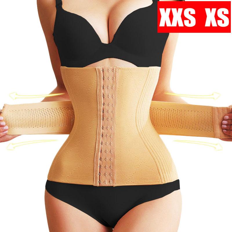 XXS XS Vòng Eo Thon Gọn Huấn Luyện Nữ Người Mẫu Dây Tập Toàn Thân Bụng Giảm Cân Corset 16 Xương Thép Dây Kéo Tập Bụng Tummy Trimmer định