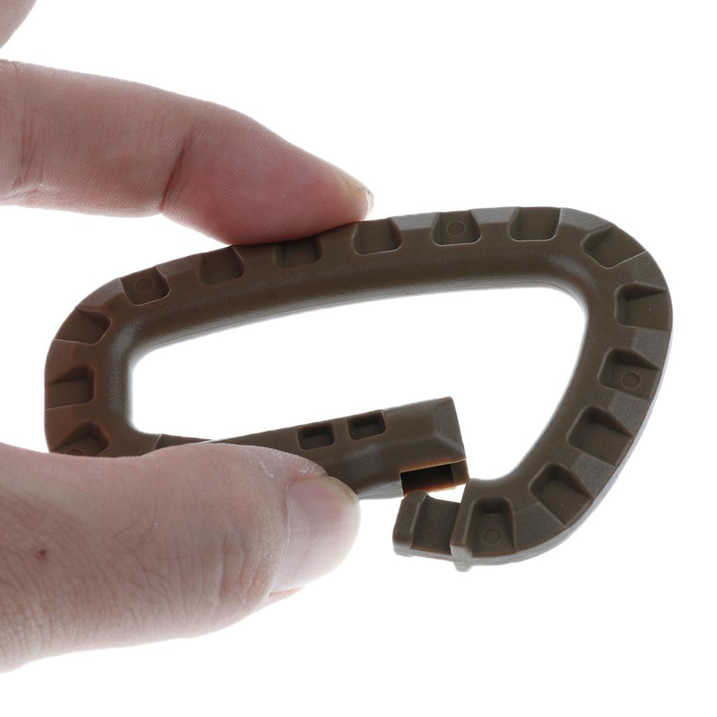 3 Miếng Carabiner Clip Keychain Ba Lô Ngoài Trời Snap Hook