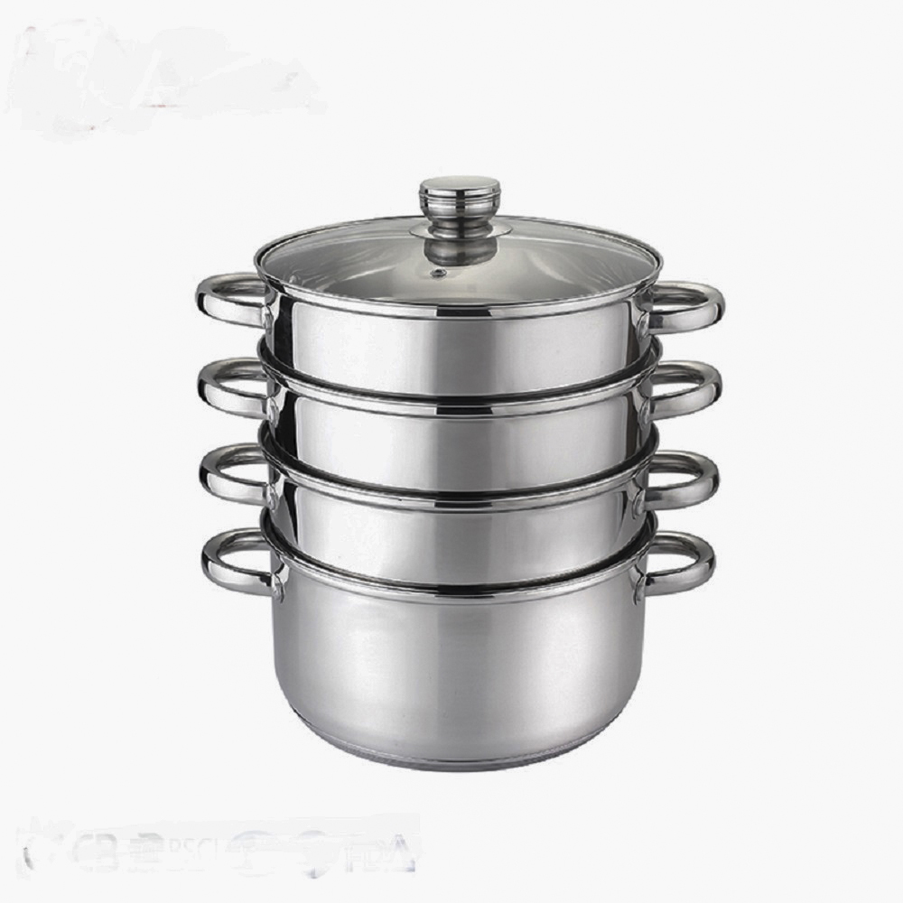 Bộ Nồi Inox 3 Đáy  ABG Cao Cấp, Xoong Nồi, Bộ Nồi Inox Bếp Từ, Dùng Để Nấu, Luộc, Ninh, Hầm, Xào Kiểu Dáng Đẹp Mắt, Sử Dụng Cho Nhiều Loại Bếp Trong Gia Đình - Hàng Chính Hãng