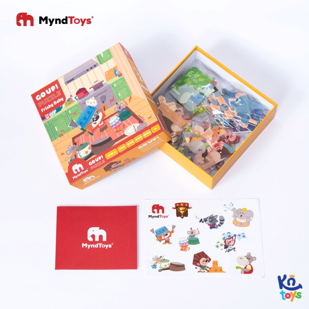 Đồ Chơi Xếp Hình MyndToys - GO UP! Puzzle – Level 2 – Frisky Baby (Cho Bé Từ 2 Tuổi)