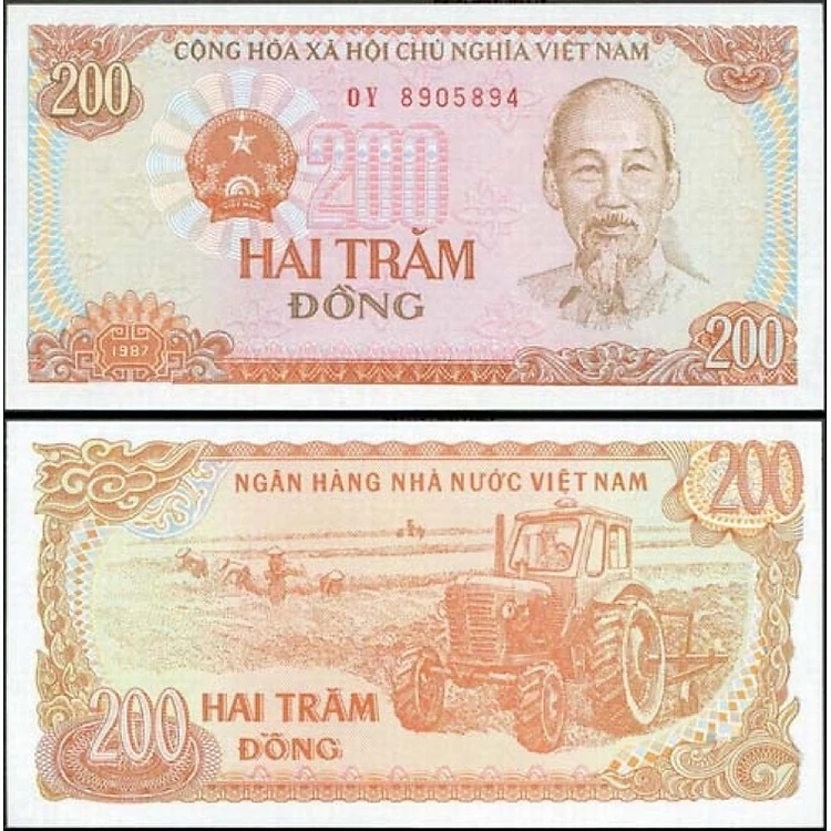 200 ĐỒNG 1987 XE MÁY CÀY