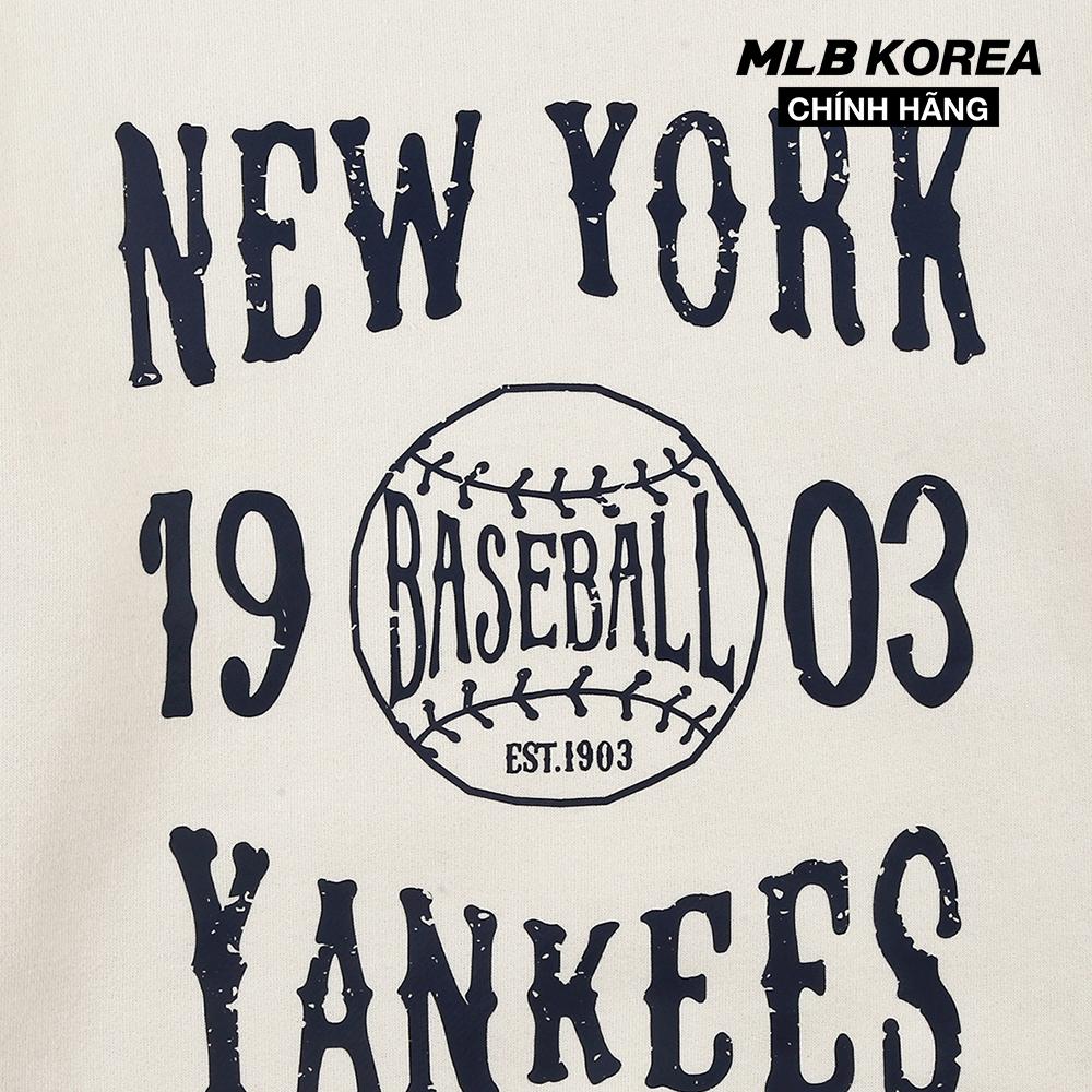 MLB - Áo sweatshirt phom suông tay dài Retro 31MT5A061-50I