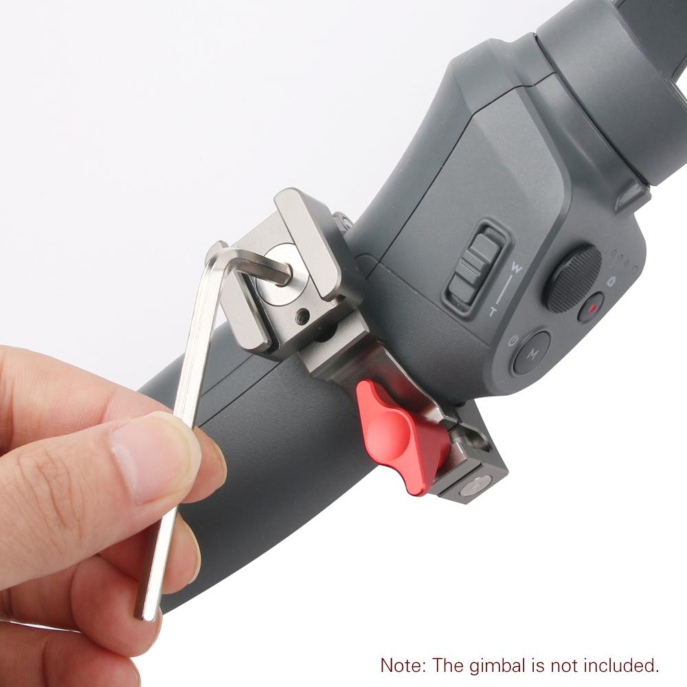 Giá đỡ kẹp mở rộng với 2 đế gắn cho micrô LED Phụ kiện ánh sáng cho DJI OSMO Mobile