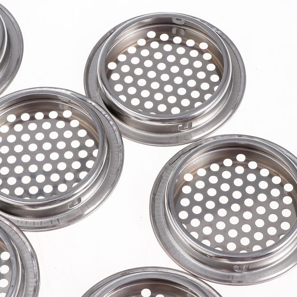 30x 53mm Stainless Steel Vent Louver Round Hole Vent Louver Louver