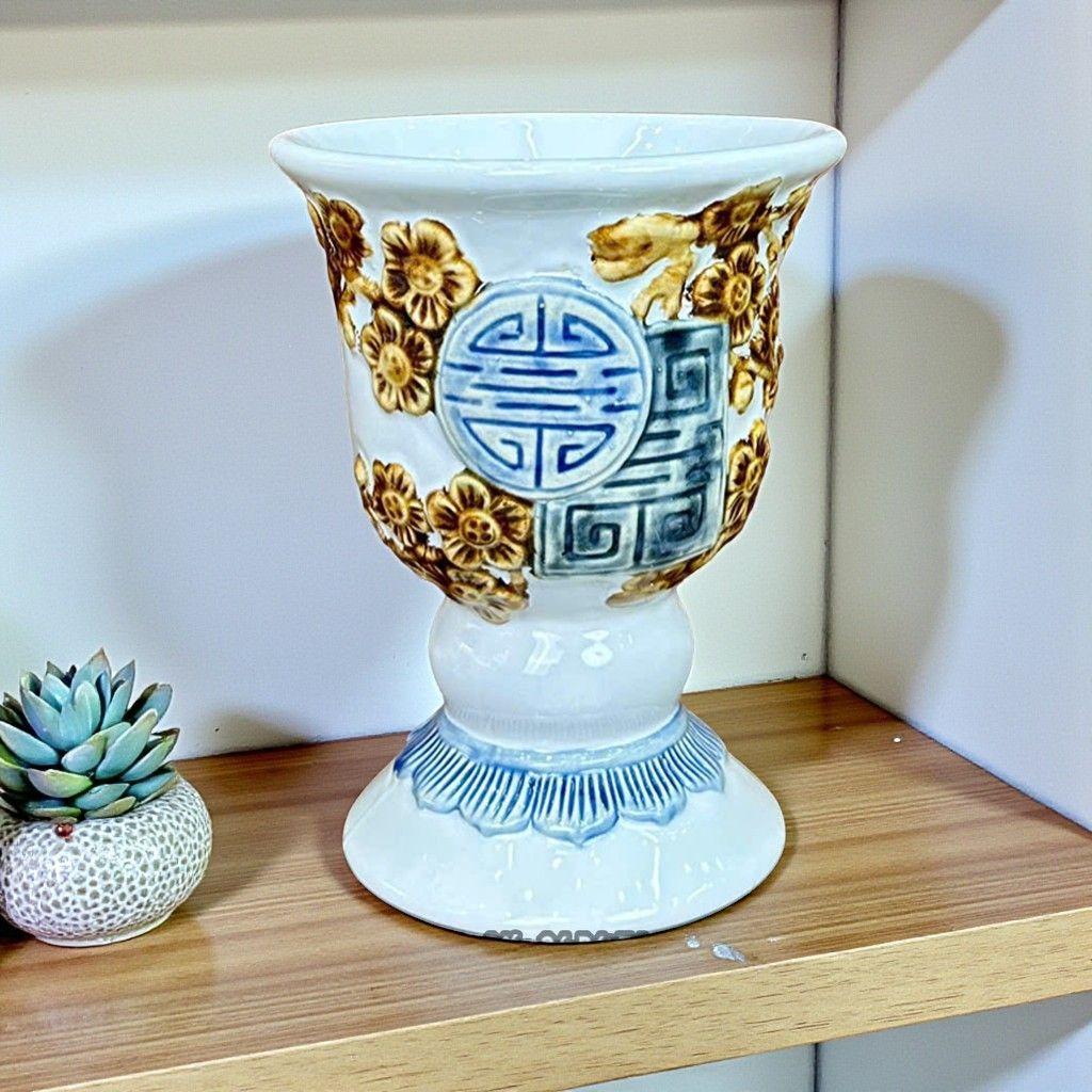 Ly Trưng Phật Thủ Đào Thọ Bát Tràng Men Trắng RỒNG VIỆT– Gốm Sứ Thủ Công Đẹp, Đặt Phật thủ