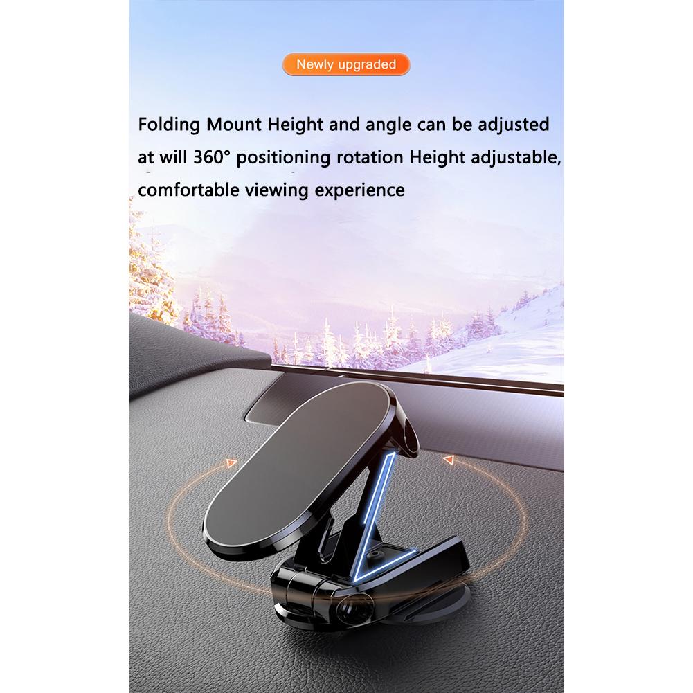 Magnetic Phone Mount Foldable 360 Degree Arbitrary Rotation Universal Car Phone Holder For Home Office Car