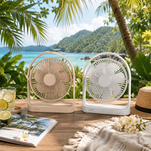 Quạt mini tích điện để bàn Jisulife Table Fan Life5 4000mAh - Hàng chính hãng