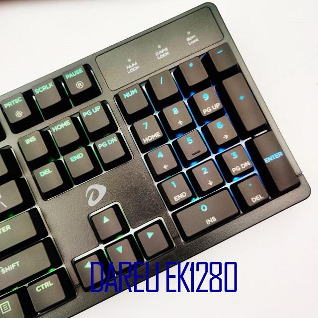 Bàn phím cơ gaming DareU EK1280 RGB Brown/Red/Blue Switch hàng chính hãng