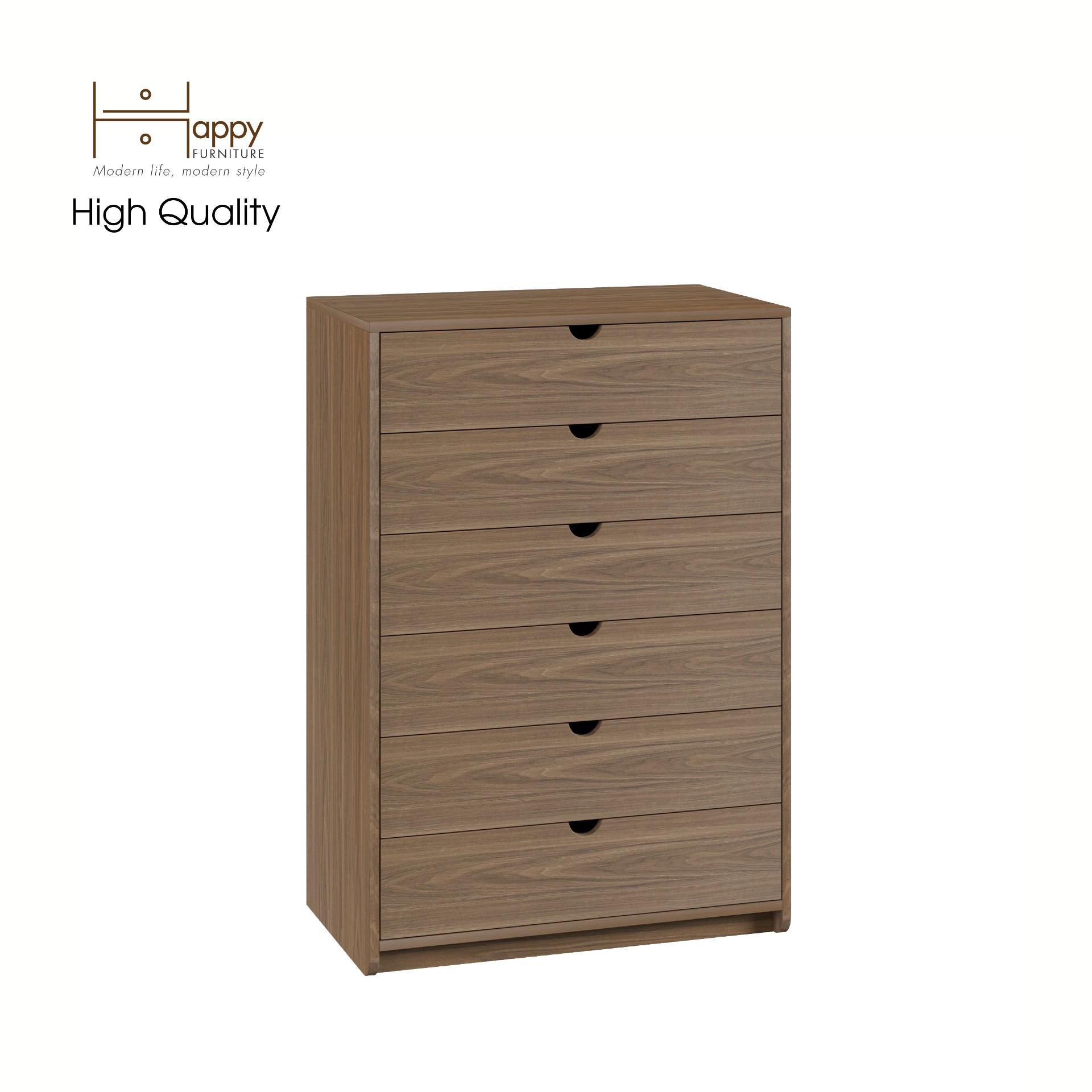 [Happy Home Furniture] CIRCLE, Tủ đựng đồ 6 ngăn kéo, 76cm x 45cm x 110cm ( DxRxC), THK_084