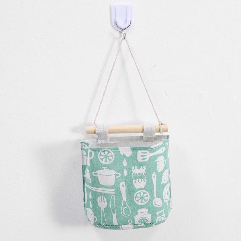 Túi treo tường bằng vải treo đồ,trang trí nhà cửa ,Giỏ đựng đồ - vải canvas treo tường 88276 THẾ GIỞI TIỆN ÍCH