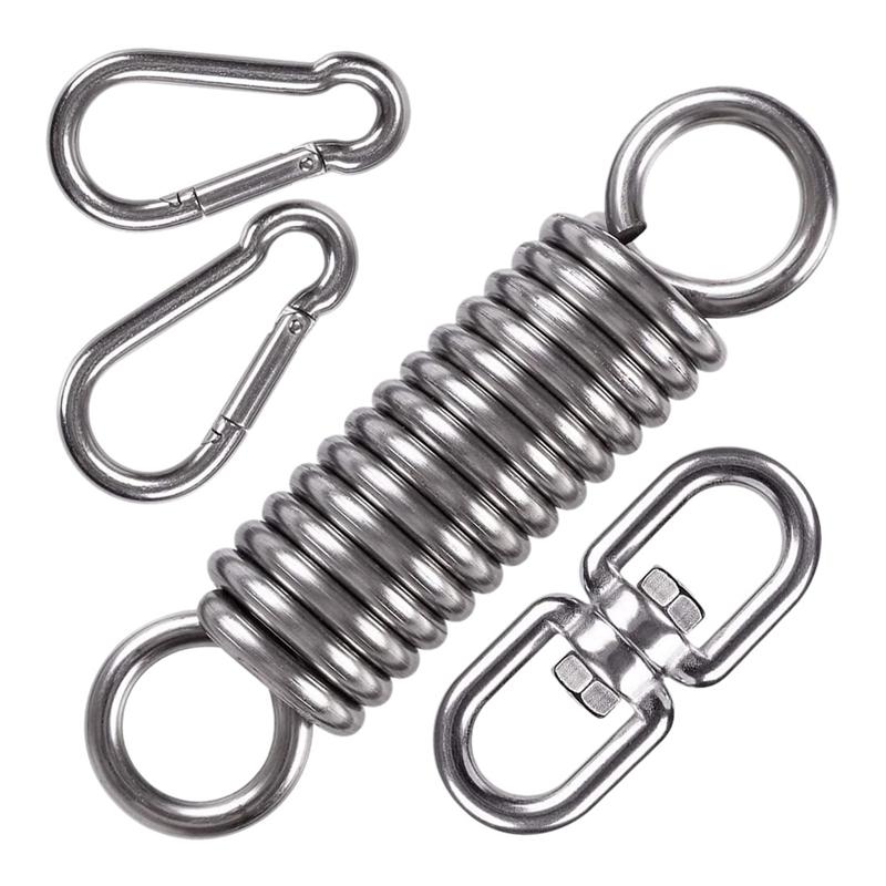 Hiên Nhà Vòng Lắc Lò Xo Treo Bộ Với Hạng Nặng Treo Xoay Xoay Và 2 Ốp Móc Móc Đa Năng Cho Võng Ghế