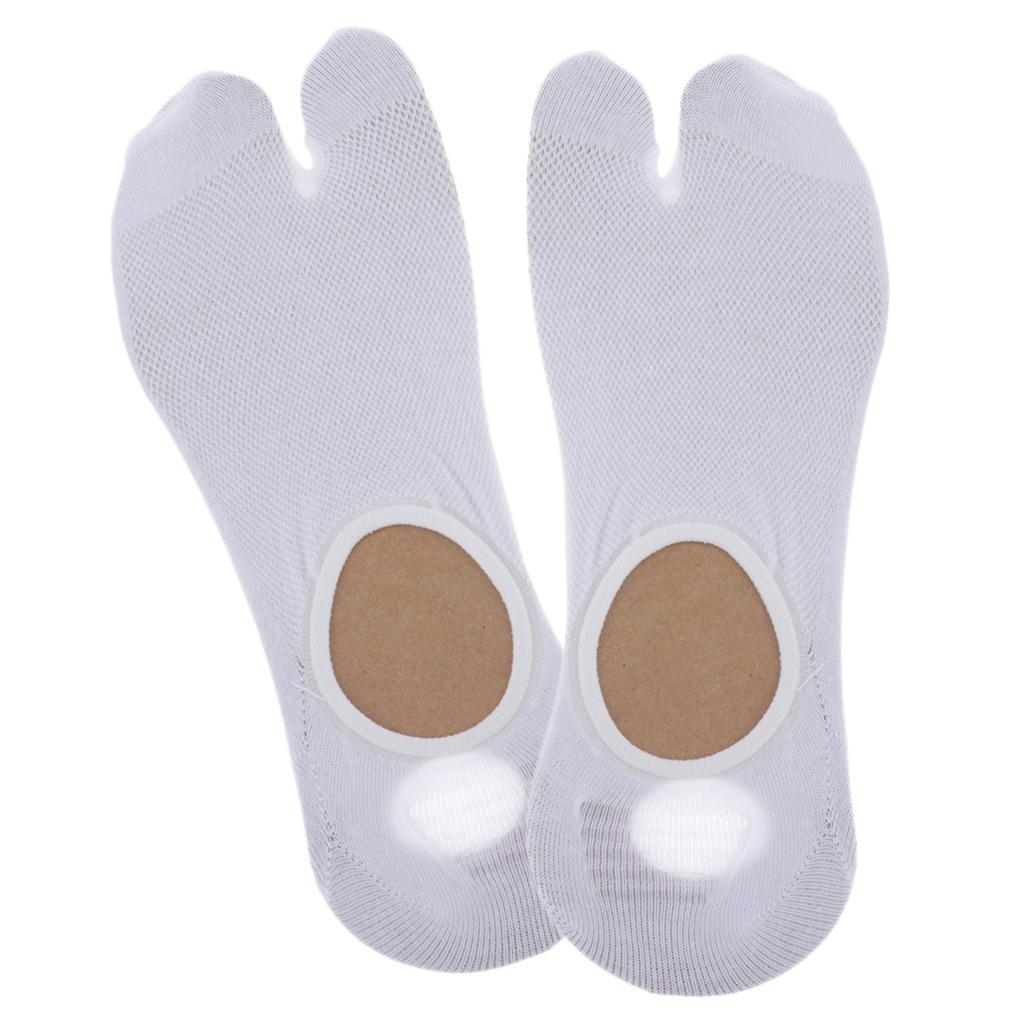 1 Pair Finger Socks Women Sports Socks 2 Fingers Low Cut Cotton Socks Flip Flop Slip