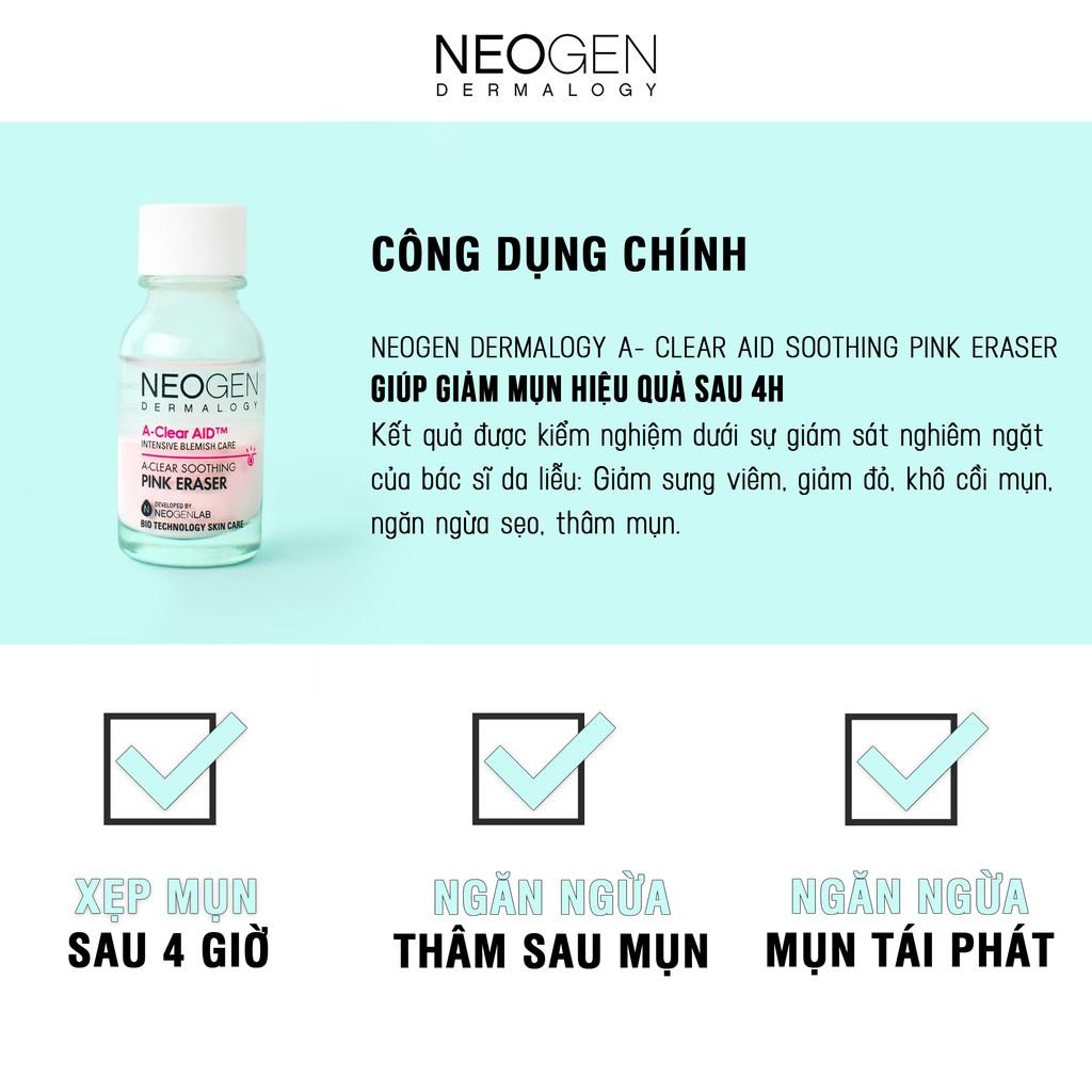 Chấm Mụn 2 Lớp Neogen Dermalogy A-Clear Aid Soothing Pink Eraser 15ml