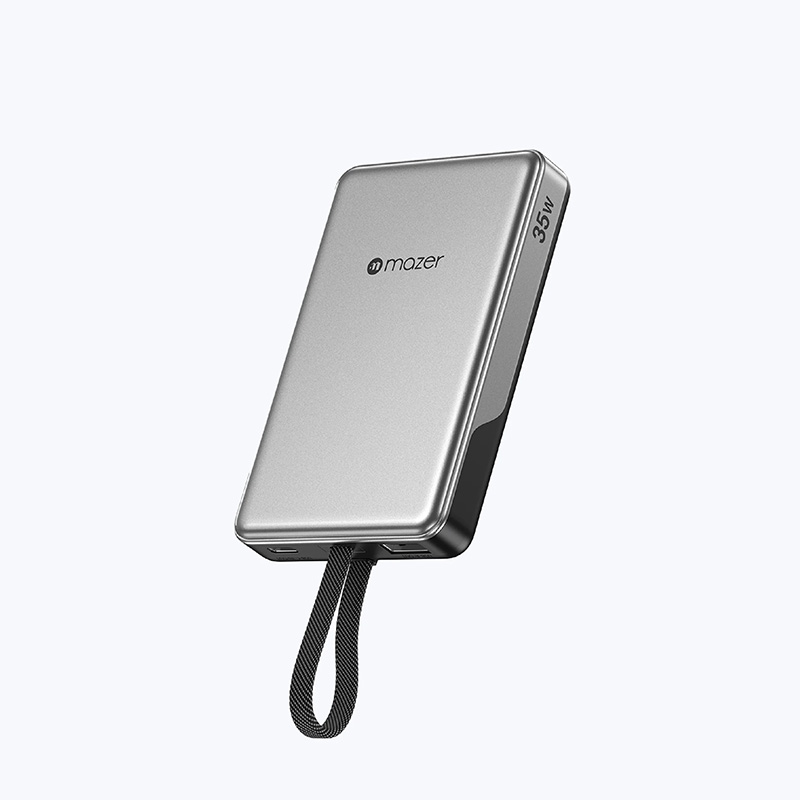 Pin Dự Phòng MAZER PowerCharge LINK 35W 10.000 mAh Tích Hợp Cáp Sạc USB-C Chứng nhận CCC 01 x USB-C 01 x USB-A Hàng Chính Hãng