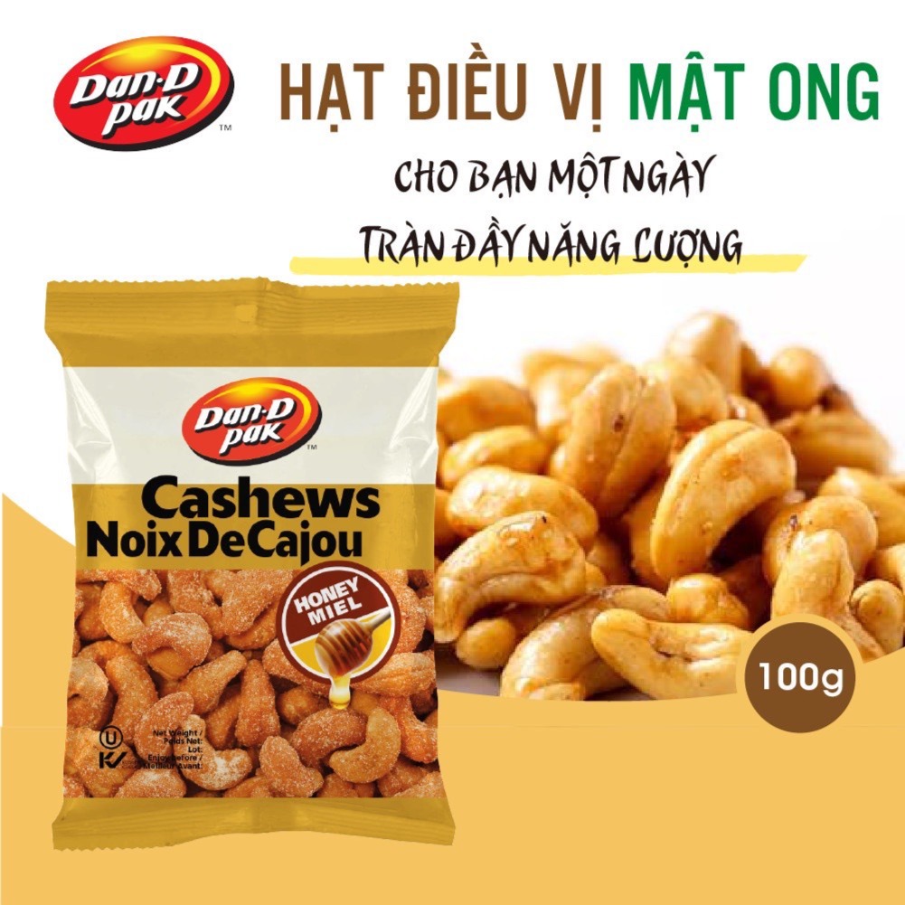 Hạt điều mật ong 100g Dan.DPak