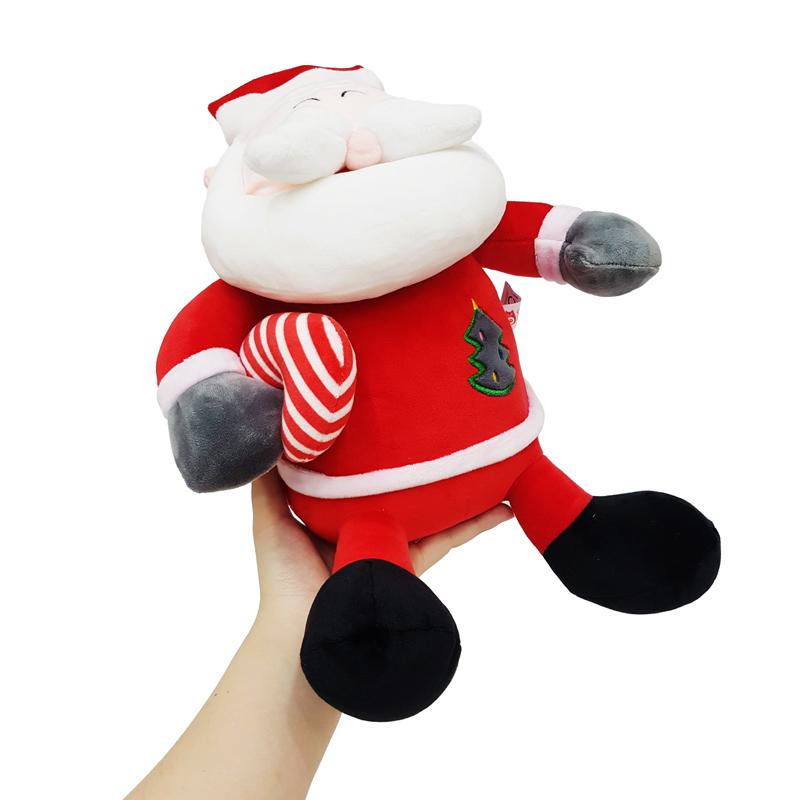 Thú Nhồi Bông Ông Già Noel Mặc Áo Thêu 35 cm - ZooZoo 50210