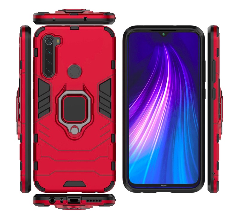 Ốp lưng chống sốc kèm iring cho Xiaomi Redmi Note 8