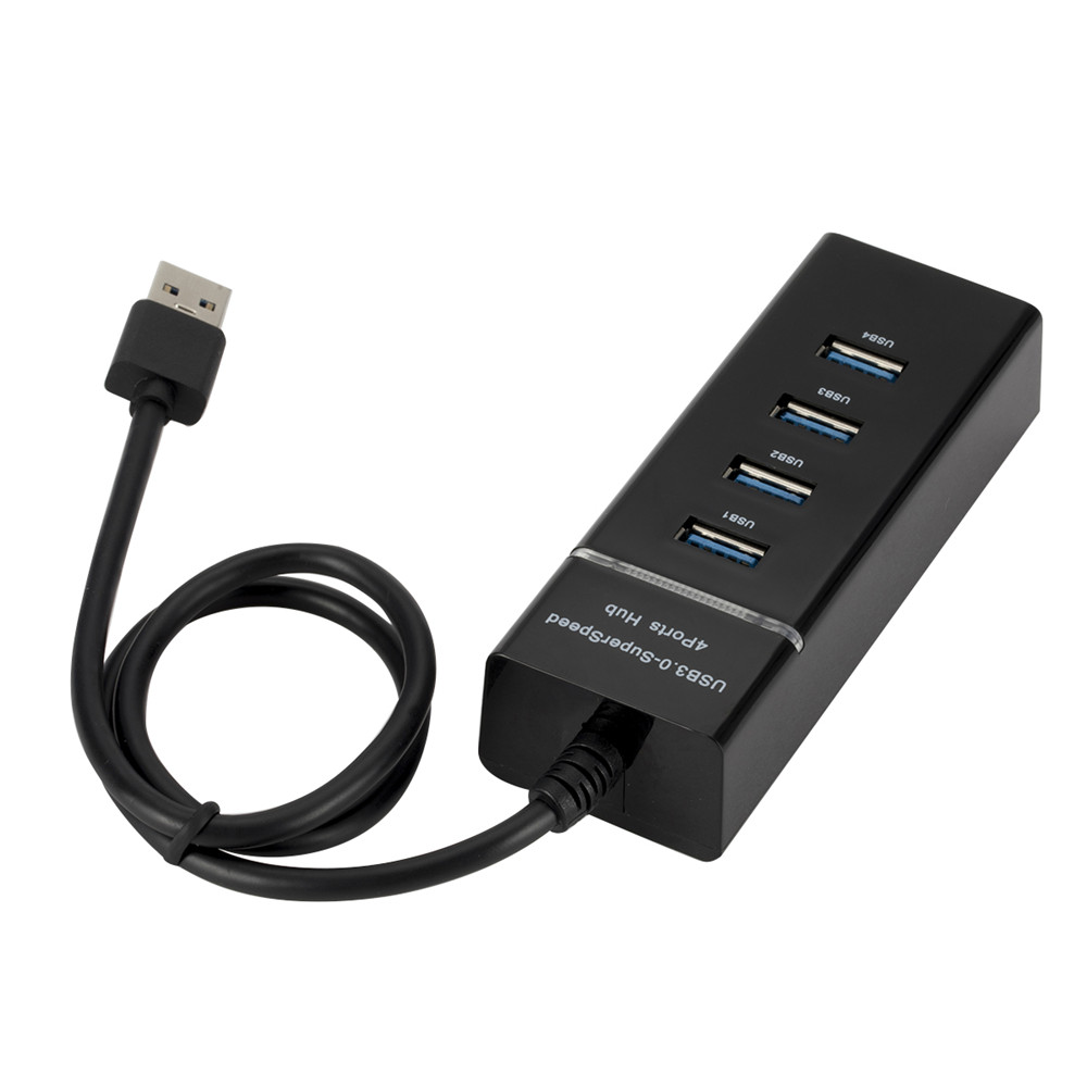 USB 3.0 Hub High Speed 4-Port Hub Independent Switch Hub Four-Bit Splitter Hub Usb 3.0 Multi-Interface Hub For Desktop PC Laptop