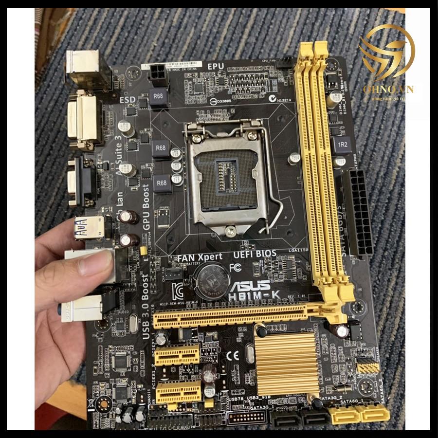 Main Máy Tính Asus H81 MK BOX MainBoard Chạy SOCKET 1150 Thế Hệ 4 Cho Máy Tính PC -hàng chính hãng