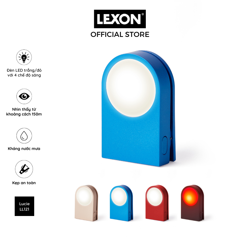 Đèn LED mini kẹp túi LEXON LUCIE an toàn và nhỏ gọn - Hàng chính hãng