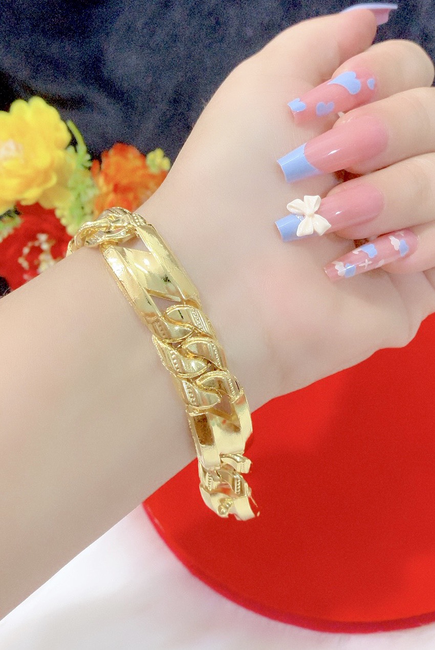 Lắc tay nam chữ N mạ 18k cao cấp