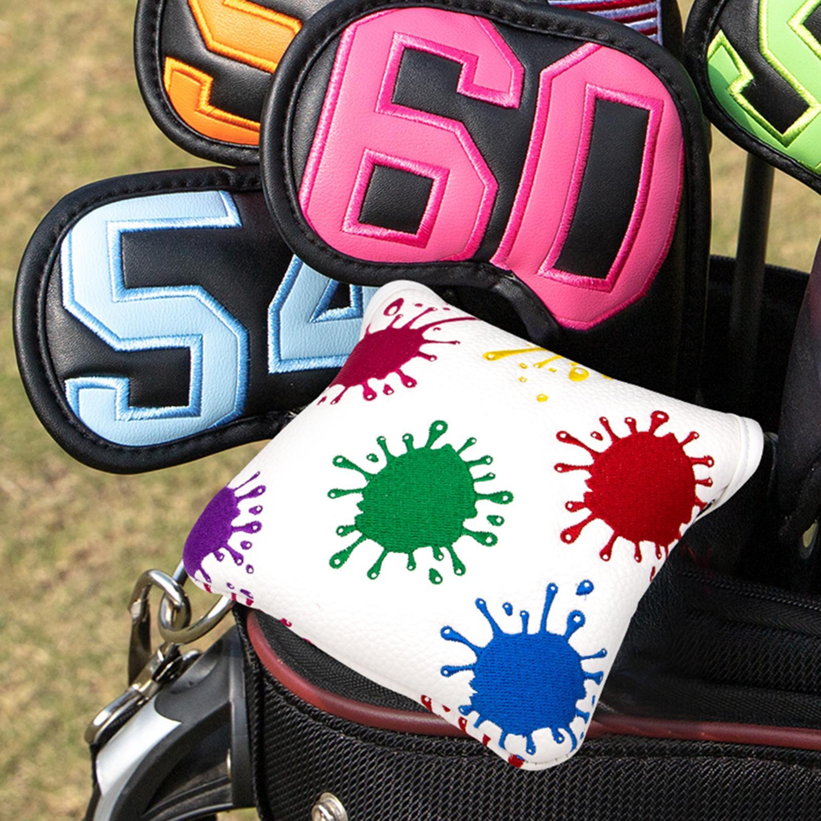 Golf Mallet Putter Head Cover Golf Club Headcover Training Equipment Wrap Sleeve for Women Men