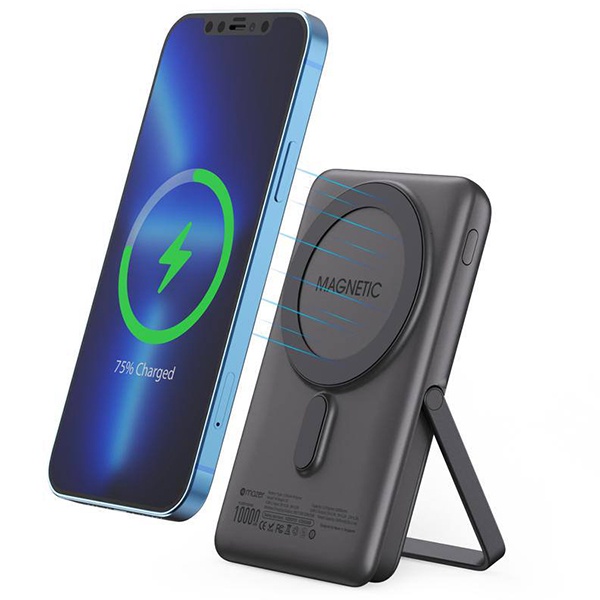 Pin Dự Phòng Mazer Infinite Boost Mag Stand Mini Qi Wireless MagAir13 Sạc Không Dây Dung Lượng 10000mAh Hàng Chính Hãng