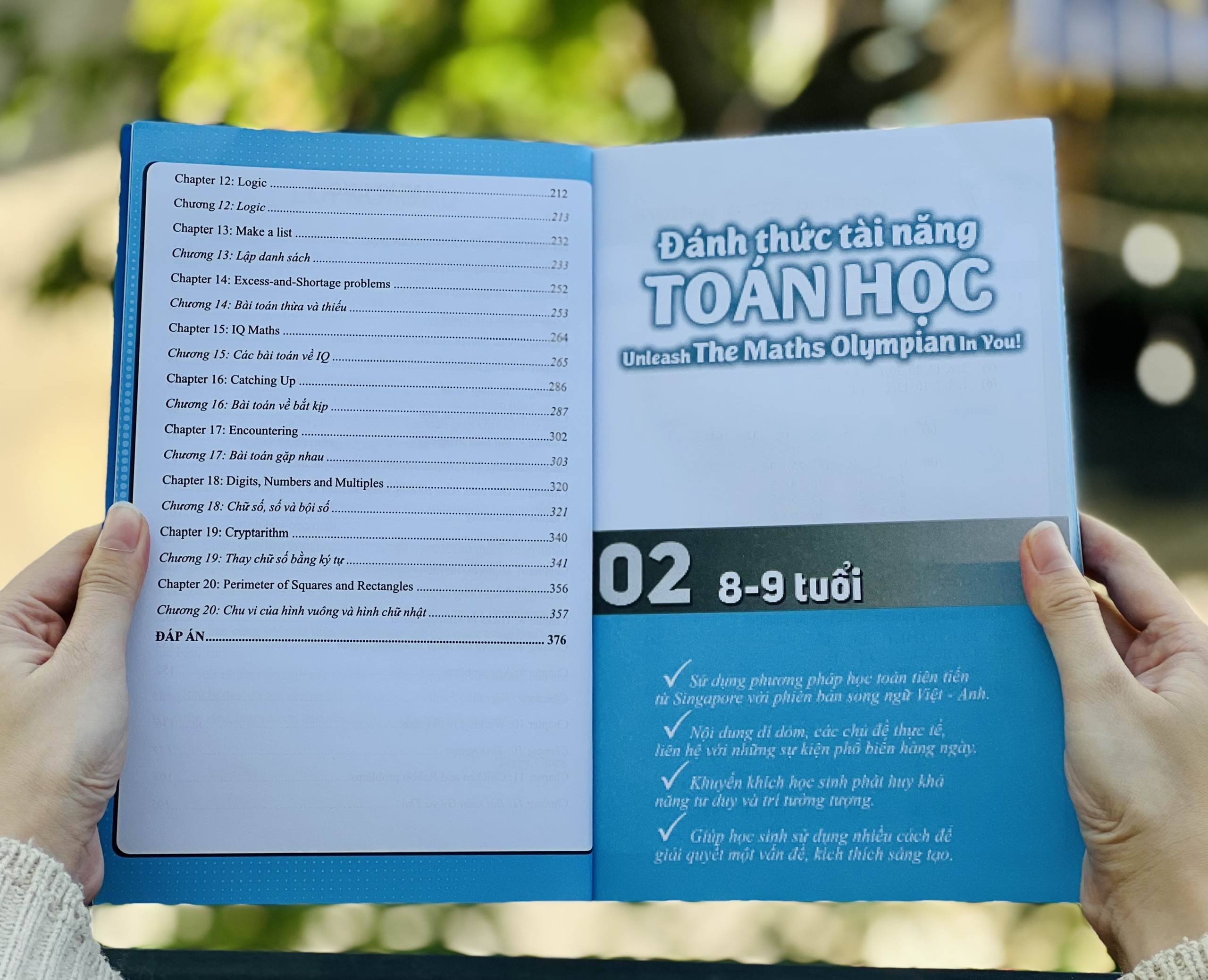 Sách Đánh thức tài năng toán học 1 và 2 - Sách Tham Khảo Kiến Thức Toán Học Lớp 1 Đến Lớp 3 - Á Châu Books, bìa cứng in màu