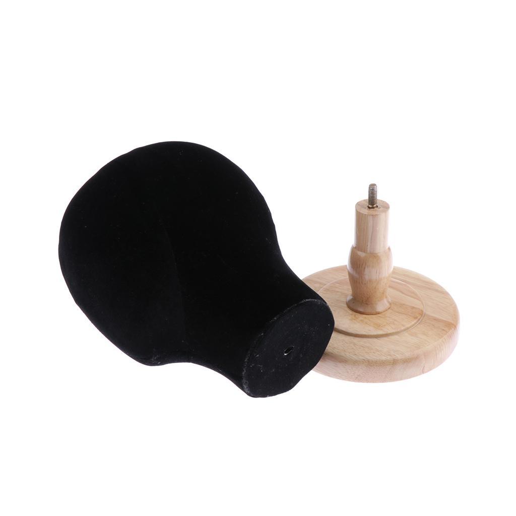 Mannequin Head Wig Holder Display Stand Salon Styling Hat/ Rack Black