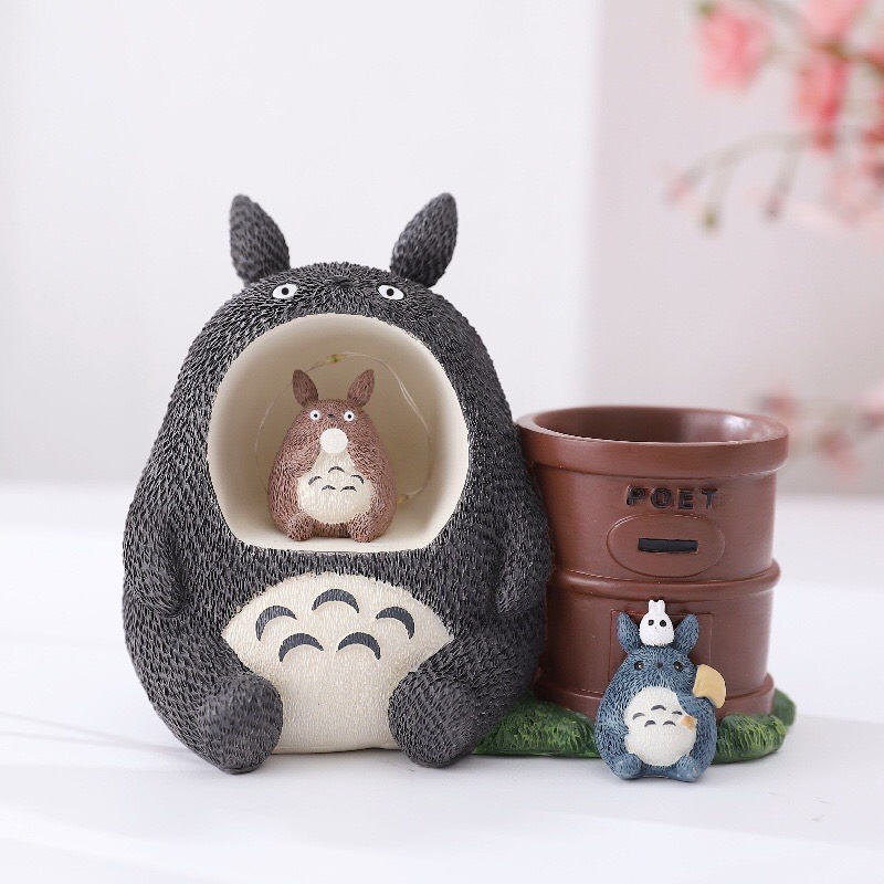 Ống Cắm Bút Có Đèn Hình Totoro Và Những Người Bạn - Art House