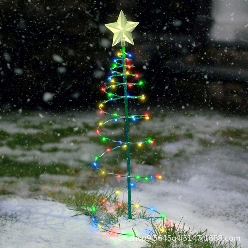 50Cm Solar Christmas Light Tree Led Garden Outdoor Lamp Insert The Ground Waterproof Auto On /off Decoration Lights for Xmas