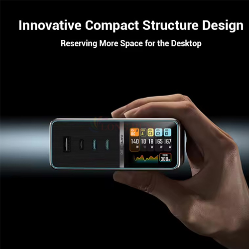 Bộ sạc nhanh Cuktech GaN Ultra 30 1USB 3Type-C 300W TA3005U - Hàng chính hãng