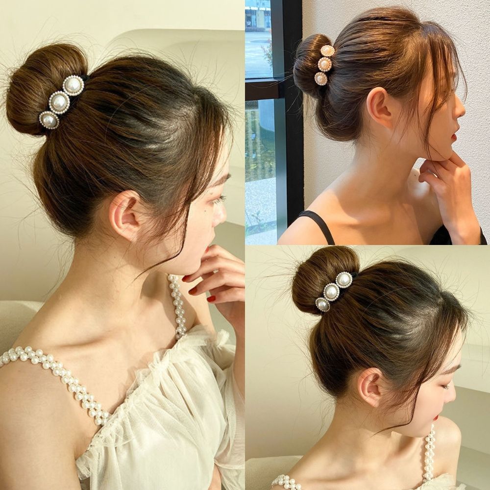 Kẹp búi tóc, kẹp tóc Hàn Quốc quấn tóc đính ngọc trai phong cách Hotgirl cực đẹp SC25